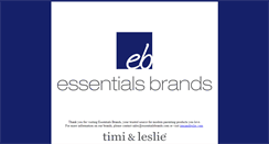 Desktop Screenshot of essentialsbrands.com