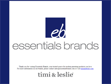 Tablet Screenshot of essentialsbrands.com